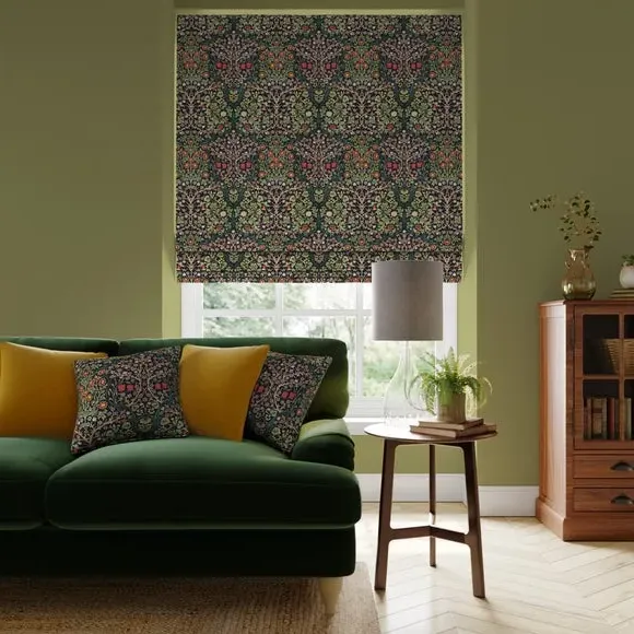 Made to Measure Roman Blinds - Forest, Velvet