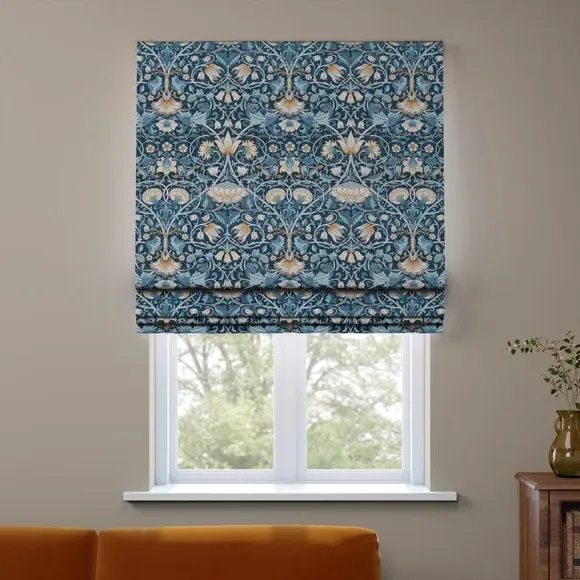 Made to Measure Roman Blinds - Navy Blue, Velvet