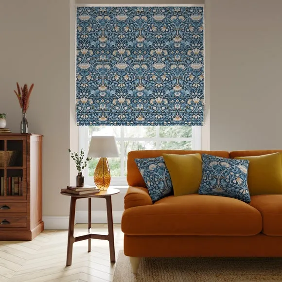 Made to Measure Roman Blinds - Navy Blue, Velvet