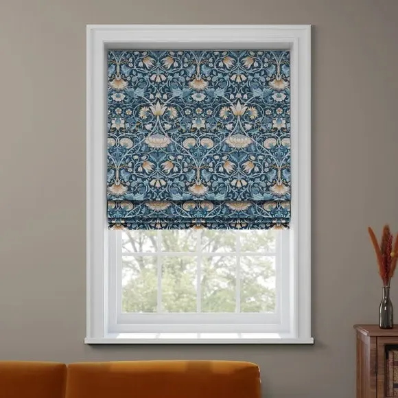 Made to Measure Roman Blinds - Navy Blue, Velvet