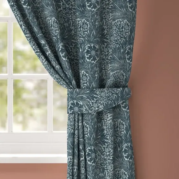 Marigold Curtain Tieback - Navy, Cotton