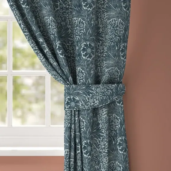 Marigold Curtain Tieback - Navy, Cotton