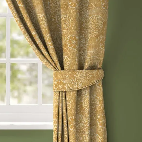 Marigold Curtain Tieback - Ochre, Cotton
