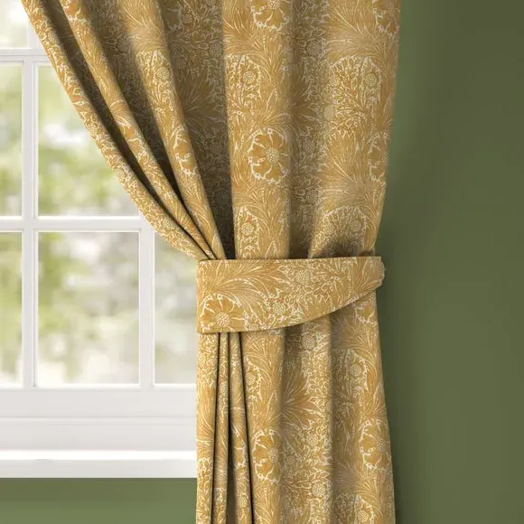 Marigold Curtain Tieback - Ochre, Cotton