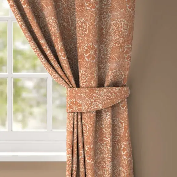 Marigold Curtain Tieback - Rust, Cotton