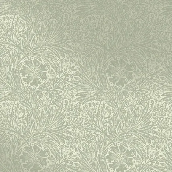 Marigold Floral Wallpaper - Sage, Fibrous