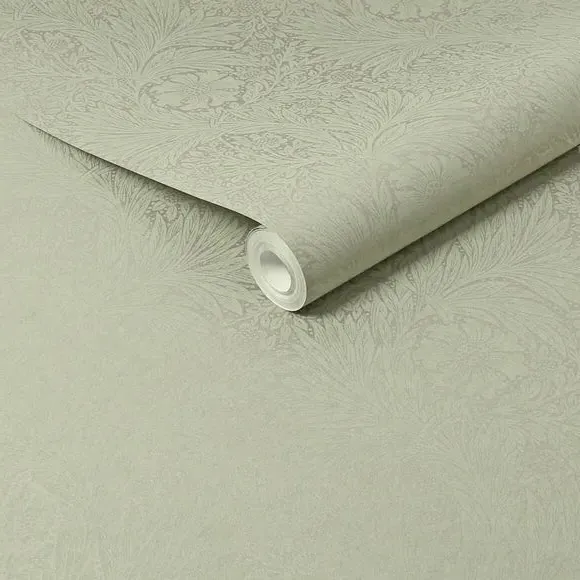 Marigold Floral Wallpaper - Sage, Fibrous