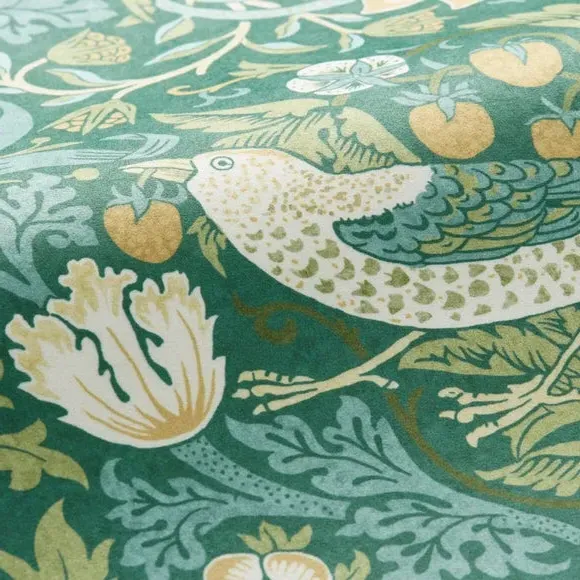 Strawberry Thief Cushion Cover - Azure, Polyester