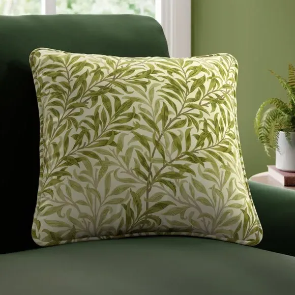 Willow Bough Cushion Cover - Olive, Fabric