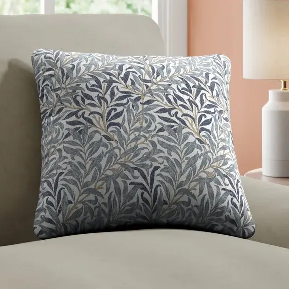 Willow Bough Woven Cushion Cover - Ink, Fabric