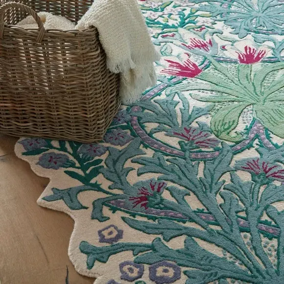 Woodland Weeds Rug Hand-Carved - Meadow, Wool