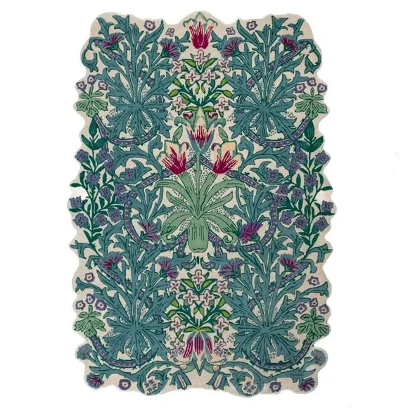 Woodland Weeds Rug Hand-Carved - Meadow, Wool