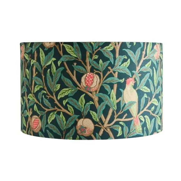 Bird Pomegranate Lamp Shade - Multicolor, Fabric