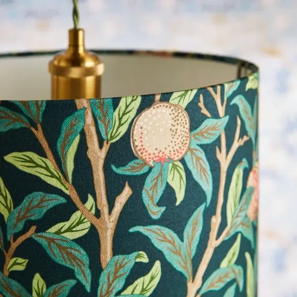 Bird Pomegranate Lamp Shade - Multicolor, Fabric