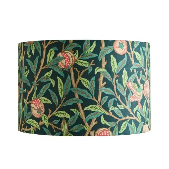 Bird Pomegranate Lamp Shade - Multicolor, Fabric