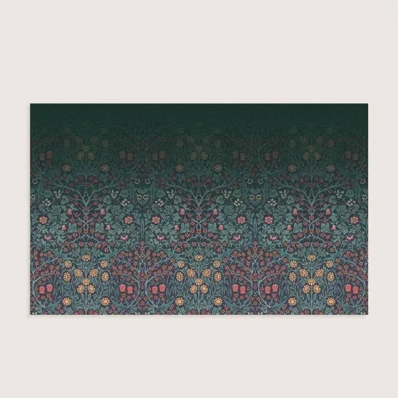 Blackthorn Floral Wall Mural - Navy