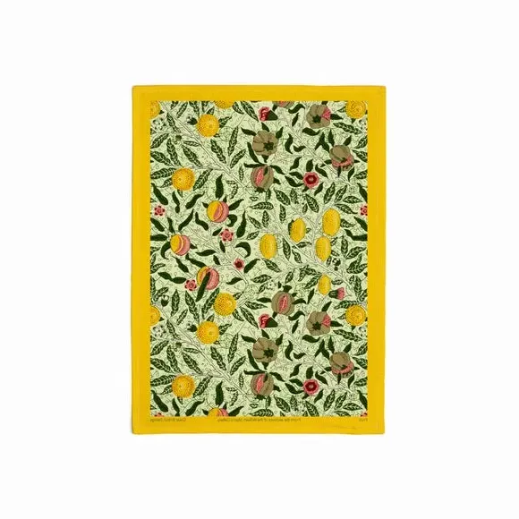 Cotton Tea Towel with Fruit Design - Multicolor image