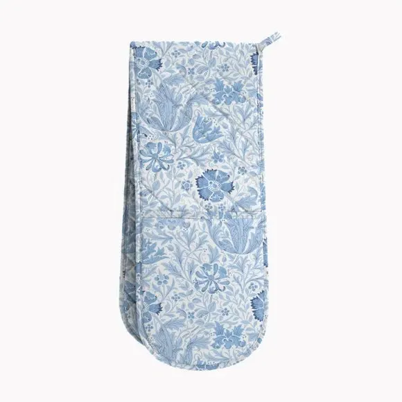 Double Oven Glove with Hanging Loop - Blue image