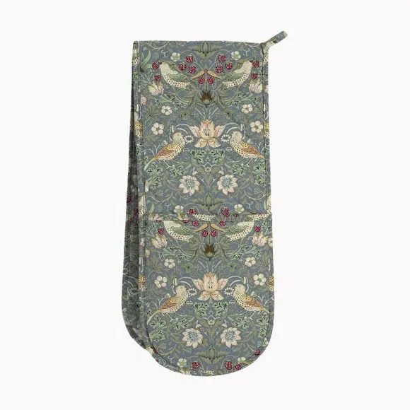 Double Oven Glove with Hanging Loop - Blue image