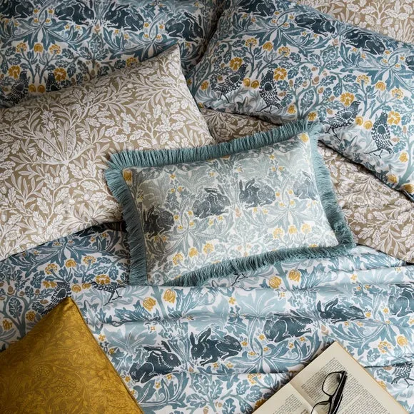 Duvet Cover Set with Pillowcase - Blue, Cotton