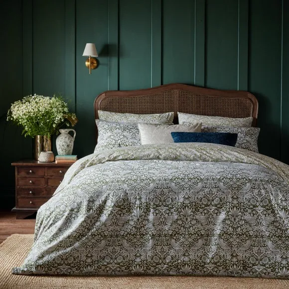 Duvet Cover Set with Pillowcase - Olive, Cotton image