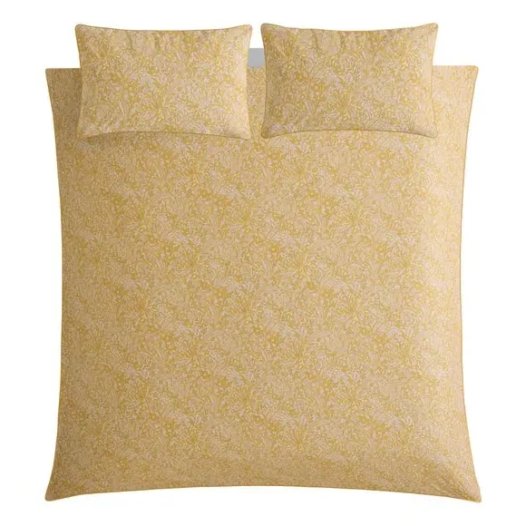 Duvet Cover Set with Pillowcase - Yellow, Cotton