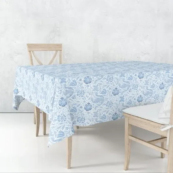 Floral Tablecloth - Blue, Cotton image