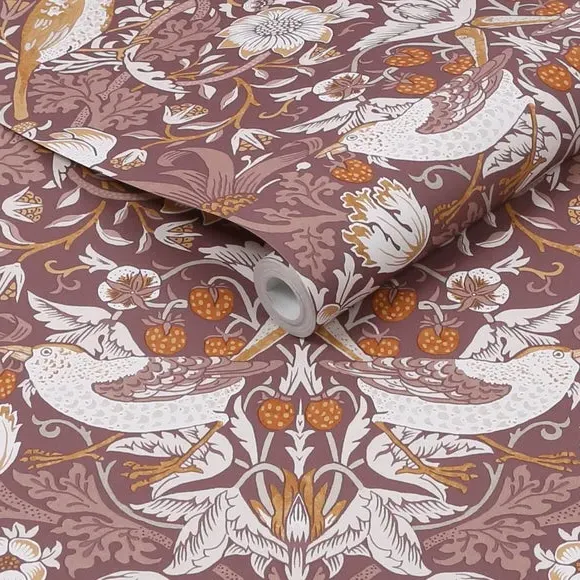 Floral Wallpaper Paste-the-Wall - Damson