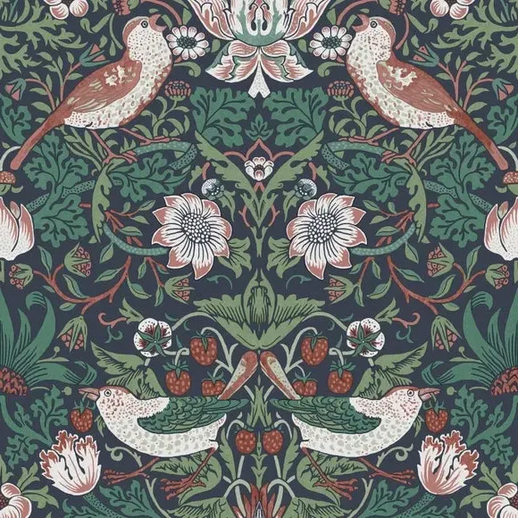 Floral Wallpaper Paste-the-Wall - Midnight