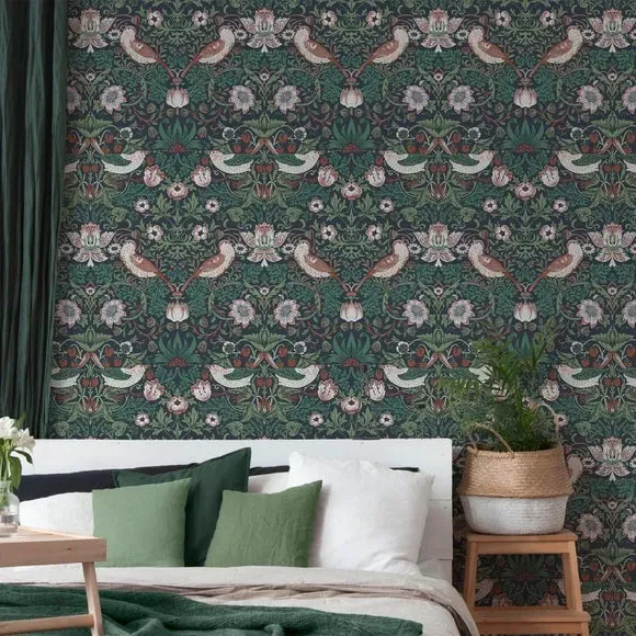Floral Wallpaper Paste-the-Wall - Midnight