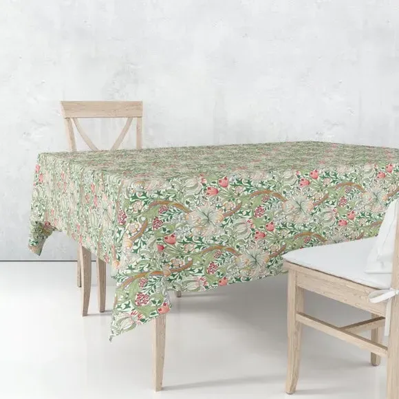 Golden Lily Tablecloth - Multicolor, Cotton image