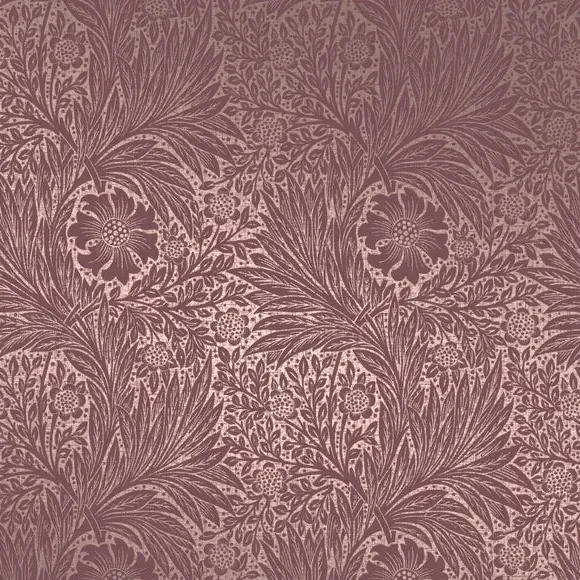 Marigold Floral Wallpaper - Purple, Paper
