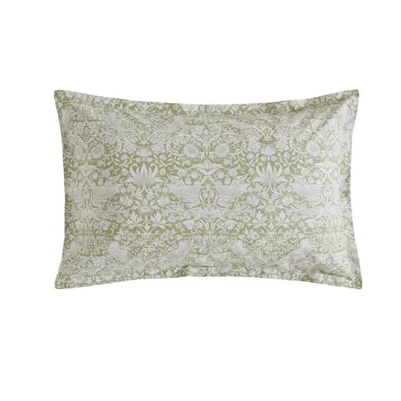 Oxford Pillowcase with Button Fastening - Olive