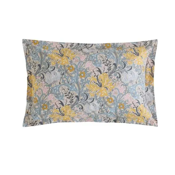 Oxford Pillowcase with Button Fastening - Yellow image