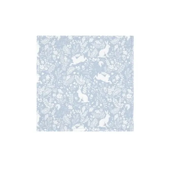 Pack of 4 Napkins Forest Life Design - Blue image