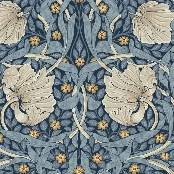 Pimpernel Floral Wallpaper - Blue