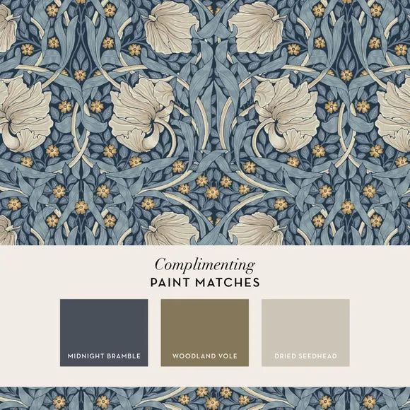 Pimpernel Floral Wallpaper - Blue