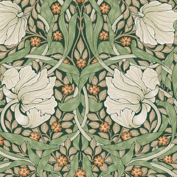 Pimpernel Floral Wallpaper - Green