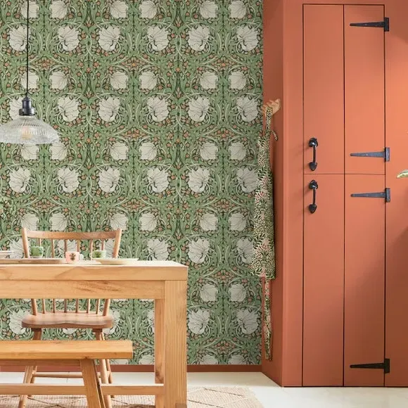 Pimpernel Floral Wallpaper - Green