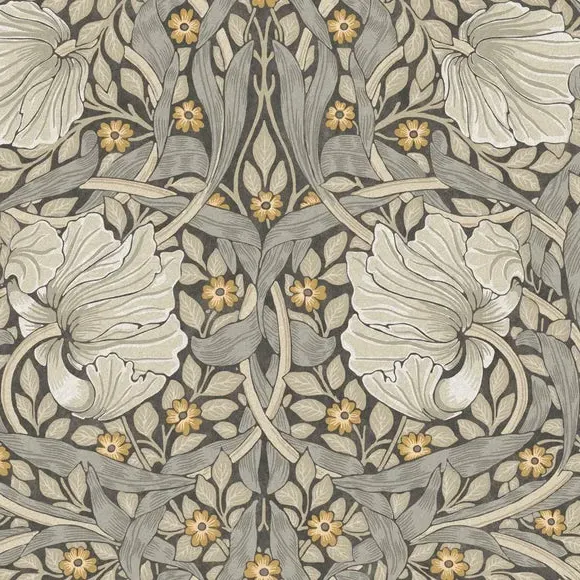 Pimpernel Floral Wallpaper - Grey