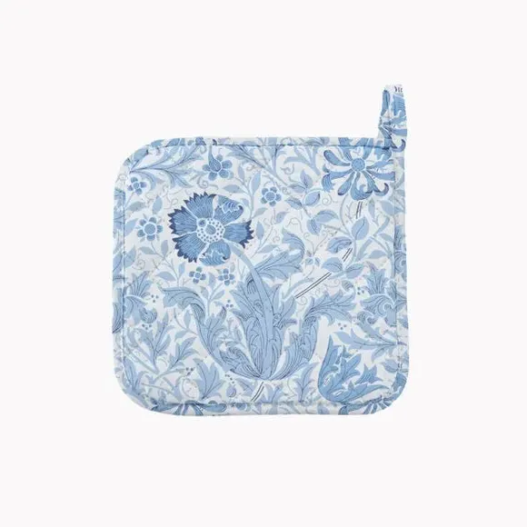Quilted Pot Holder - Blue, Cotton image