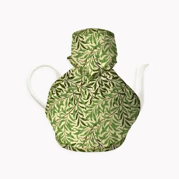Tea Cosy with Willow Pattern - Green, Fabric image