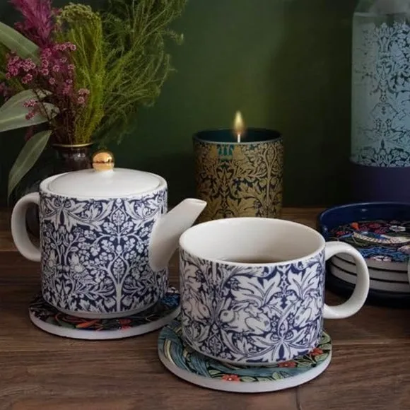 Tea for One Set with Cup - Multicolor, Ceramic