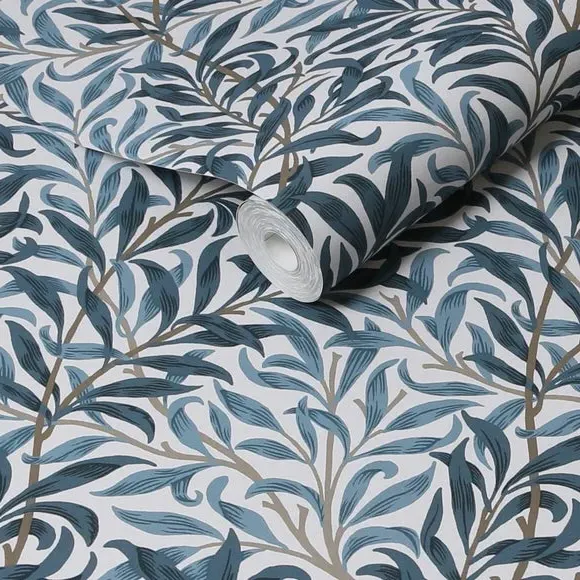 Willow Bough Botanical Wallpaper - Light Blue