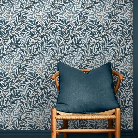 Willow Bough Botanical Wallpaper - Light Blue