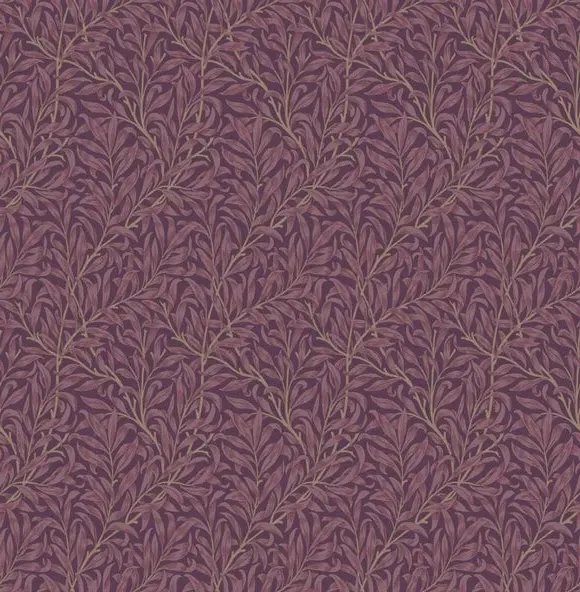 Willow Bough Ditsy Wallpaper - Mulberry