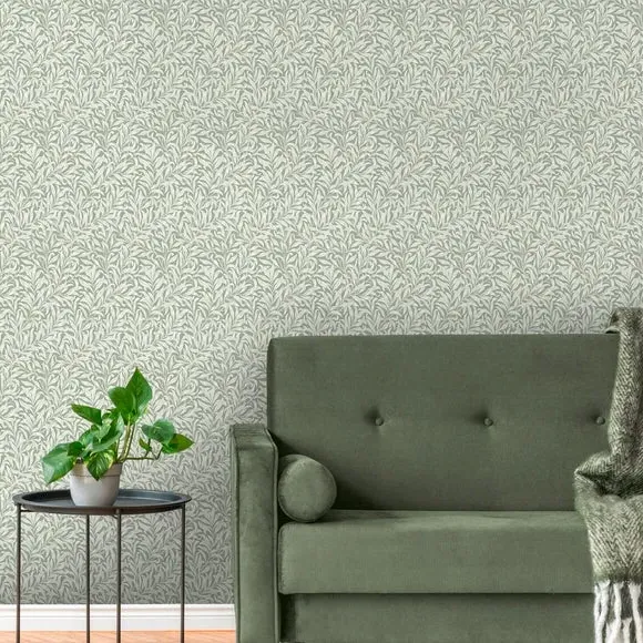 Willow Bough Ditsy Wallpaper - Sage