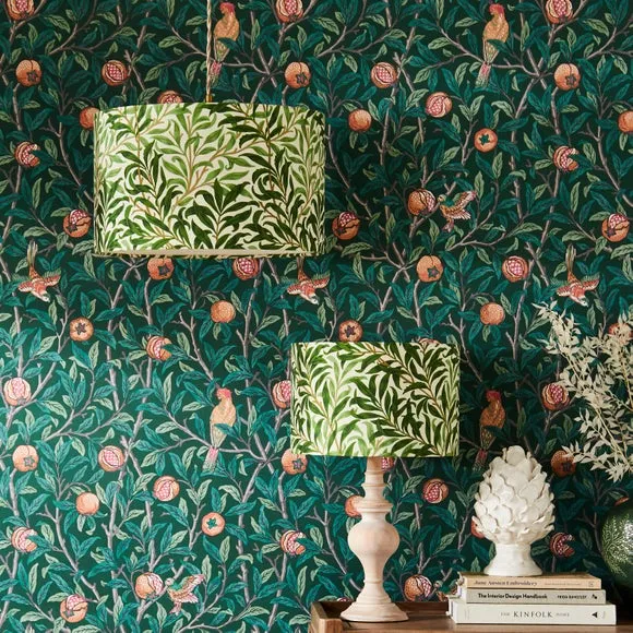 Willow Bough Lamp Shade - Multicolor, Fabric