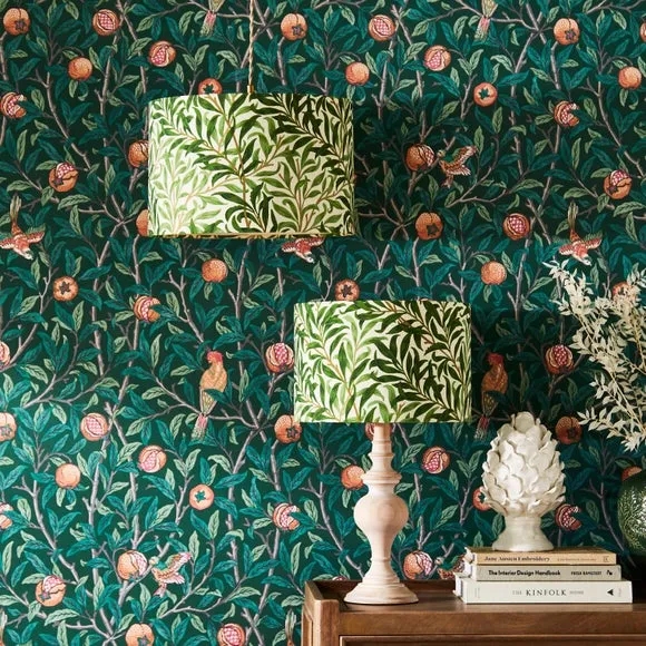 Willow Bough Lamp Shade - Multicolor, Fabric