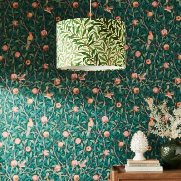 Willow Bough Lamp Shade - Multicolor, Fabric